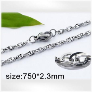 Ocelový náhrdelník - Hmotnost: 7.5 g, 750*2.3mm